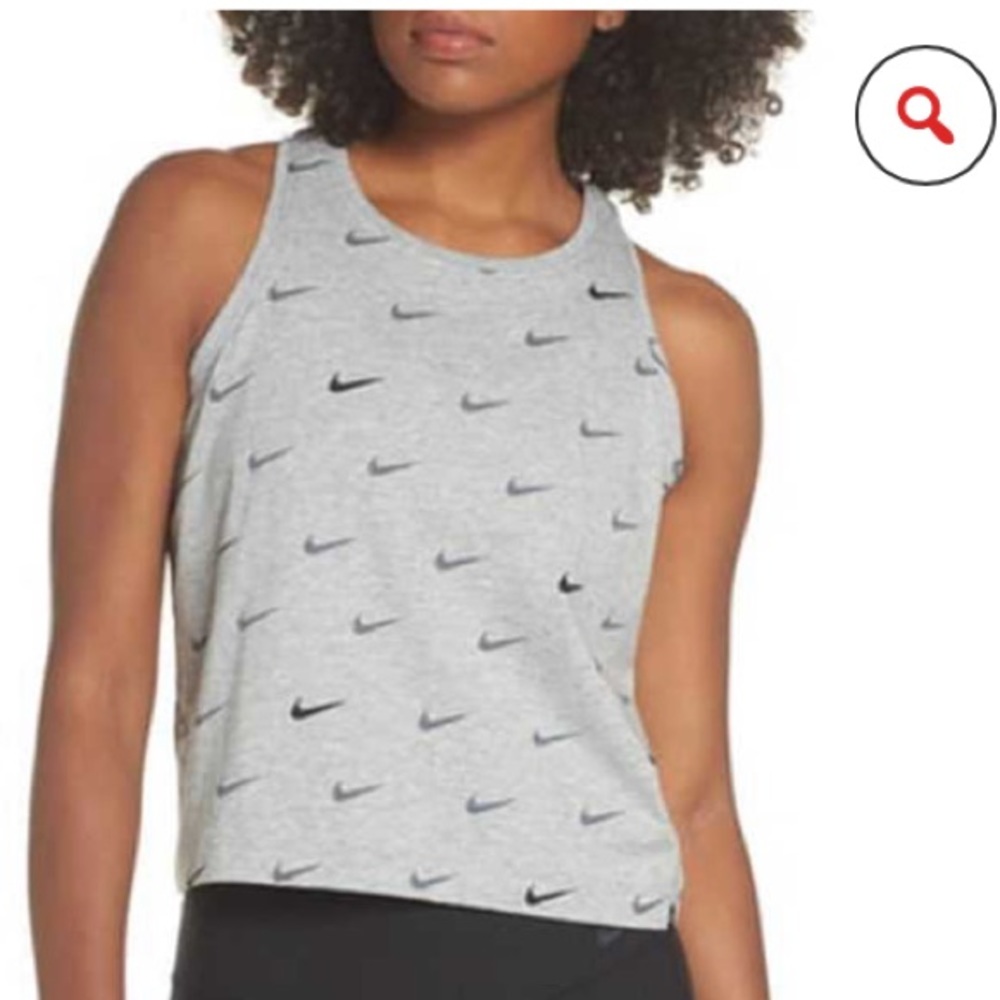 Nike cropped racer back tank